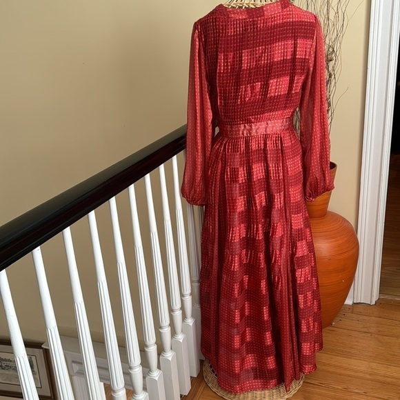 Let me be Anthropology maxi dress like a burnt orange - Picture 3 of 7